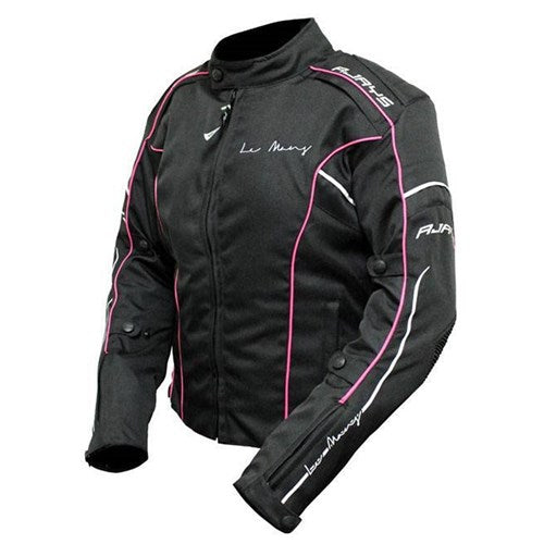 RJAYS LEMANS III LADIES JKT BLK/PNK/WHT (2XL)  [ONC01]