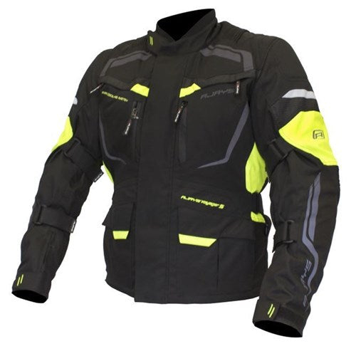 RJAYS VOYAGER V JKT MENS BLK/HI VIZ (XL)  [ONC01]