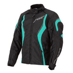 RJAYS ATHENA JKT BLK/AQUA LADIES (14)  [ONC01]
