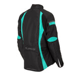 RJAYS ATHENA JKT BLK/AQUA LADIES (14)  [ONC01]
