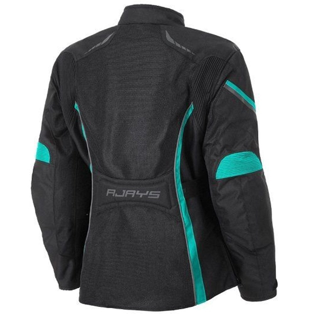 RJAYS ATHENA AIR JKT BLK/AQUA LADIES (10)  [ONC01]