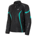 RJAYS ATHENA AIR JKT BLK/AQUA LADIES (12)  [ONC01]