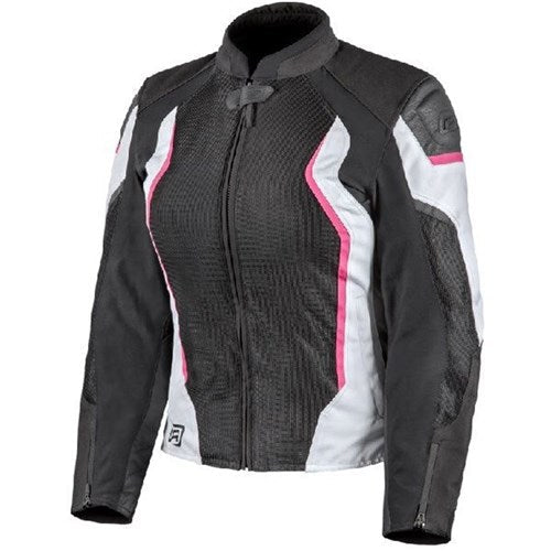 RJAYS SECTOR LADIES JKT BLK/WHT/PNK (08) #