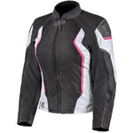 RJAYS SECTOR LADIES JKT BLK/WHT/PNK (08) #