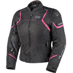 RJAYS PACE AIRFLOW JKT LADIES BLK/PNK (10)  [ONC01]