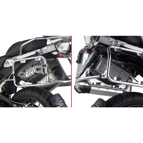 GIVI S250 TOOLBOX FITTING KIT ON ORIGINAL PANNIERS - BMW R1200GSA 14-24