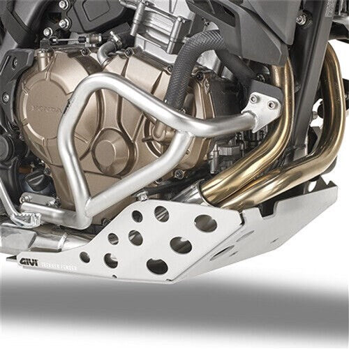 GIVI ENGINE CRASH GUARDS STAINLESS STEEL - HONDA CRF1000L AFRICA TWIN ADVENTURE SPORT 18-19 (*NOT FOR USE WITH DCT MODEL)  [ONC01]