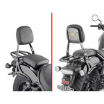 GIVI BACKREST WITH DETACHABLE RACK - HONDA CMX1100 REBEL 21- [SPC01]