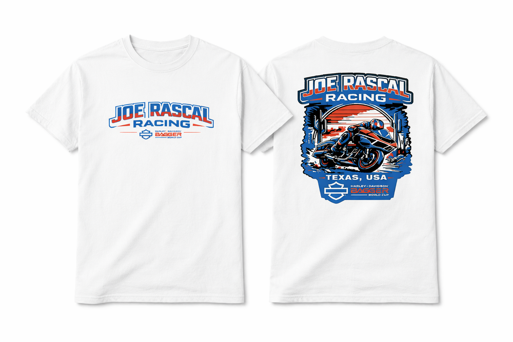 Joe Rascal Racing – Austin Texas Bagger World Cup Tee
