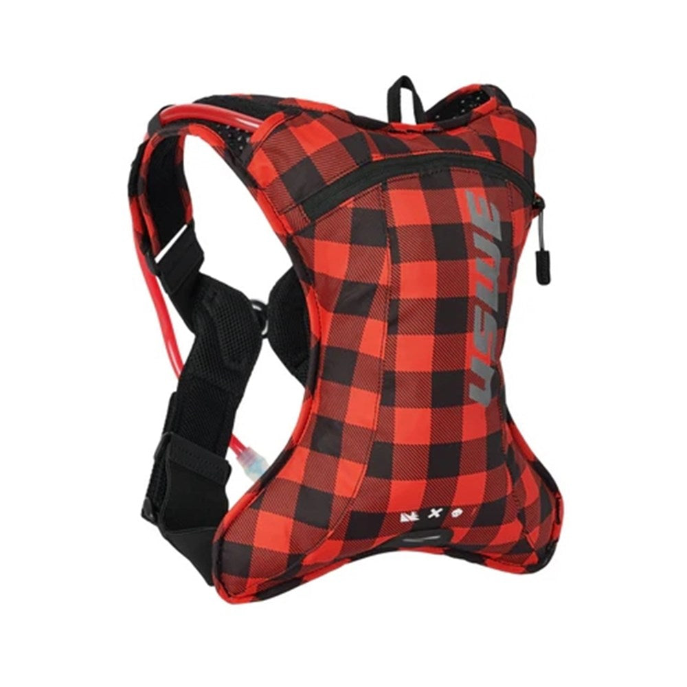 USWE OUTLANDER XC 2L HYDRATION PACK FLANNEL RED/BLK