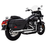 V&H ELIMINATOR 300 SLIP-ONS CHROME SOFTAIL 18-22 (FITS: HERITAGE + DELUXE) (WILL BECOME V16316) [ONC01] 