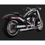 V & H ELIMINATOR 300 SLIP-ONS *SATIN* CHROME SOFTAIL 18-22 (EXC FXFB/FLDE/FLHC-ALL) (WILL BECOME V16322) [ONC01] 