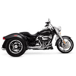 V&H TWIN SLASH SLIP-ONS CHROME FREE WHEELER TRIKE 17-20