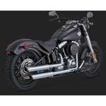 V&H TWIN SLASH 3IN SLIP-ON SOFTAIL 07-17 FLS/FLSTN (WILL BECOME V16842) [ONC01] 