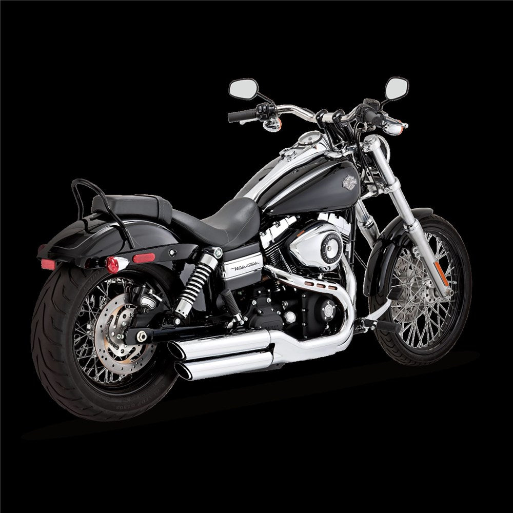 V&H TWIN SLASH 3IN SLIP-ON DYNA FXDF/FXDWG 11-17