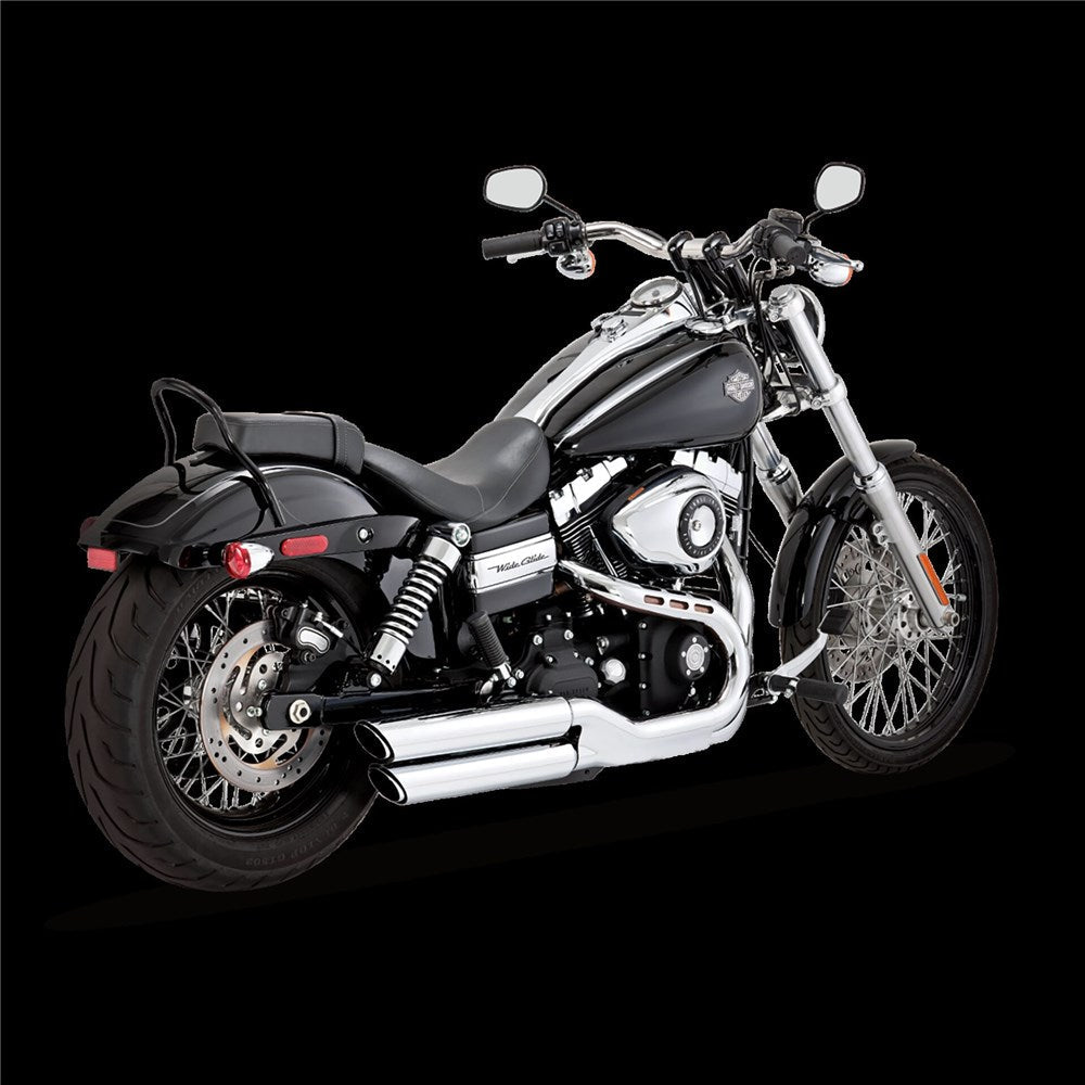 V&H TWIN SLASH 3IN SLIP-ON DYNA FXDF/FXDWG 11-17