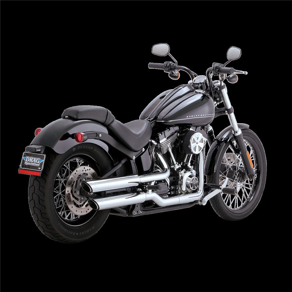 V&H TWIN SLASH 3IN SLIP-ON SOFTAIL 11-13 BLACKLINE [ONC01] 