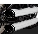 V & H TWIN SLASH 3IN SLIP-ON SOFTAIL 18-22 (EXC FXFB/FLDE/FLHC-ALL) (WILL BECOME V16376) [ONC01]