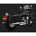 V&H TWIN SLASH CHROME SOFTAIL 18-20 (FITS: HERITAGE + DELUX) (WILL BECOME V16379) [ONC01]