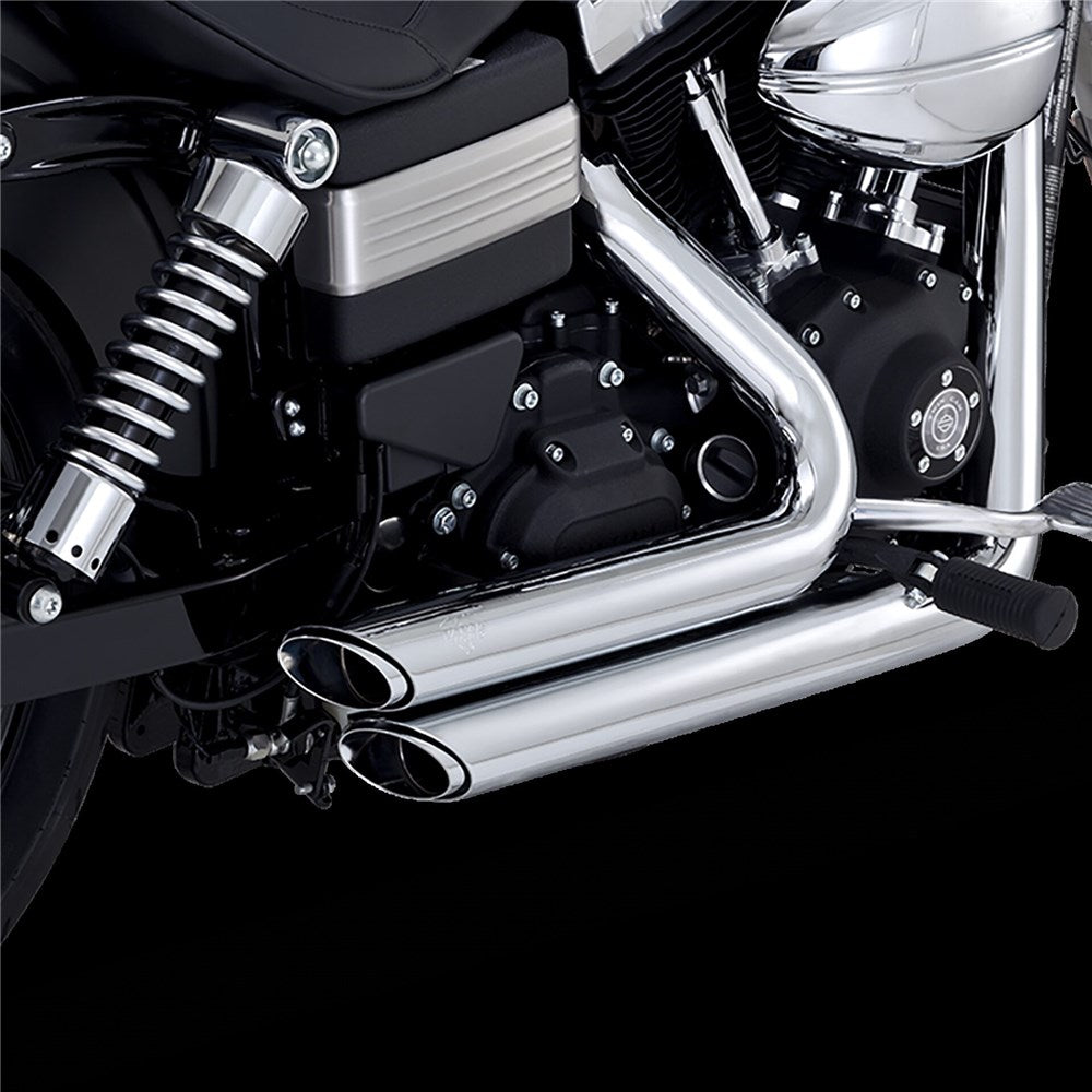 VH SHORTSHOTS STAGGERED PCX CHROME DYNA 12-17 (EXCL SWITCHBACK) (WAS V17227)