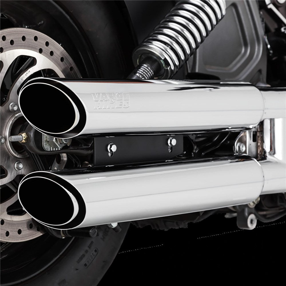 V&H TWIN SLASH 3IN SLIP-ONS PCX CHROME INDIAN SCOUT 15-22 (WAS V18623)