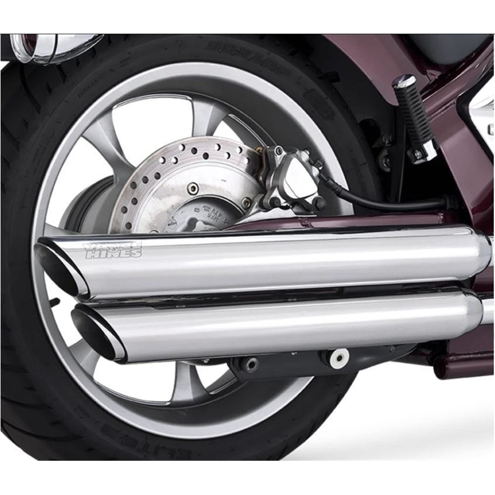 V & H TWIN SLASH SLIP-ONS PC HONDA FURY 09-15