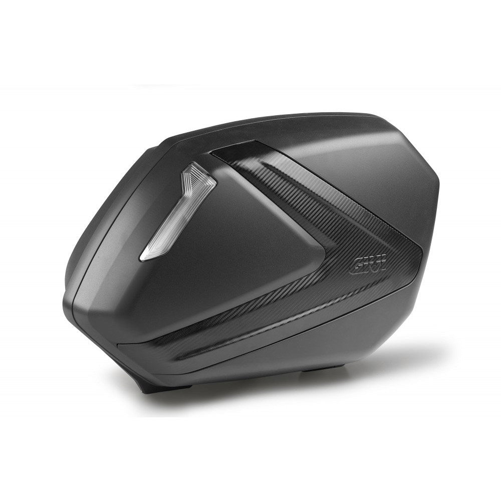 GIVI SIDE CASES (PAIR) 37L EACH TECH BLACK/CLEAR/CARBON (FOR USE ONLY WITH PLX/PLXR FRAMES)
