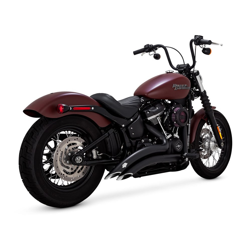 V&H BIG RADIUS 2-2 PCX BLACK SOFTAIL 18-24 (EXC FXSB/FLSTF) (WAS V46077)