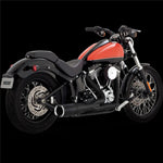 V & H HI-OUTPUT 2-1 SHORT BLACK SOFTAIL 86-17 (EXCL ROCKER/CVO 09 & FXSB/FXSE) [ONC01]