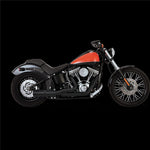 V & H HI-OUTPUT 2-1 SHORT BLACK SOFTAIL 86-17 (EXCL ROCKER/CVO 09 & FXSB/FXSE) [ONC01] 