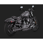 V & H TWIN SLASH 3IN SLIP-ONS BLACK SPORTSTER 14-21 (WILL BECOME V46361) [ONC01] 