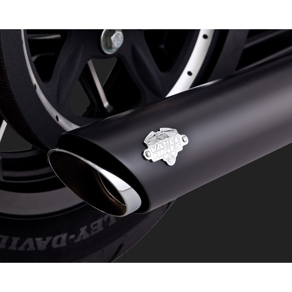 V & H TWIN SLASH 3IN SLIP-ONS BLACK SPORTSTER 14-21 (WILL BECOME V46361) [ONC01]