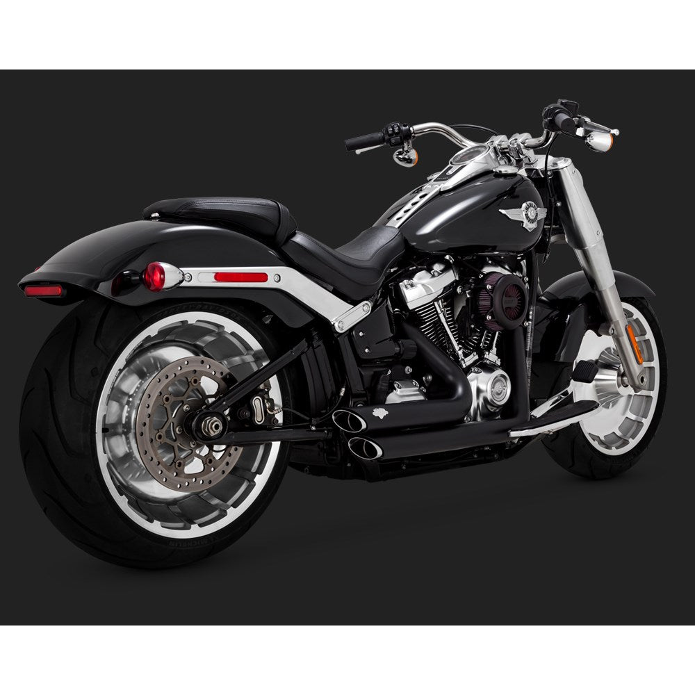 VH SHORTSHOTS STAGGERED BLACK SOFTAIL 18-24 (FITS: FATBOY + BREAKOUT + FXDR) (WILL BECOME V47335)