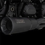 V&H HI-OUTPUT 2-1 PCX STAINLESS BLACK SOFTAIL 18-22 (FITS FXFB/FXBB/FLSL/FLDE/FXLR) (WAS V47631)