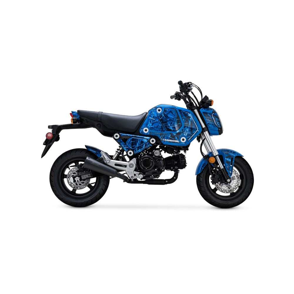 V & H UPSWEEP SLIP-ON BLACK HONDA GROM 2022-2023