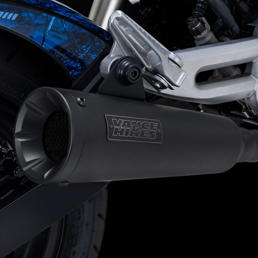 V & H UPSWEEP SLIP-ON BLACK HONDA GROM 2022-2023