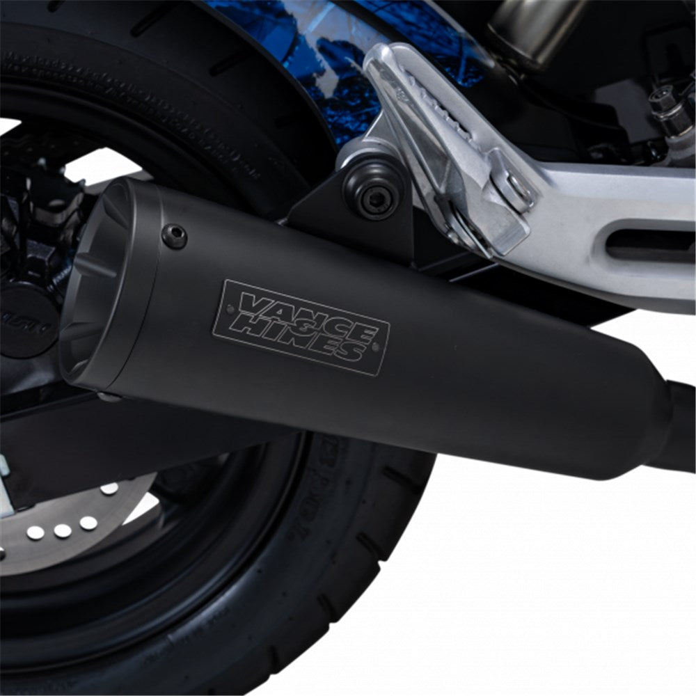 V & H UPSWEEP SLIP-ON BLACK HONDA GROM 2022-2023