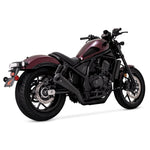 V & H UPSWEEP SLIP-ON BLACK HONDA CMX1100 REBEL 21-22 [ONC01]