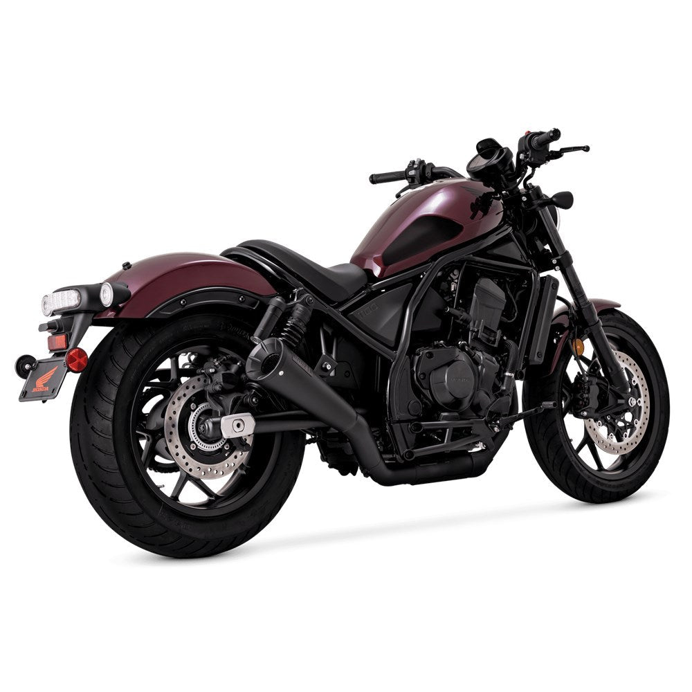 V & H UPSWEEP SLIP-ON BLACK HONDA CMX1100 REBEL 21-22 [ONC01]