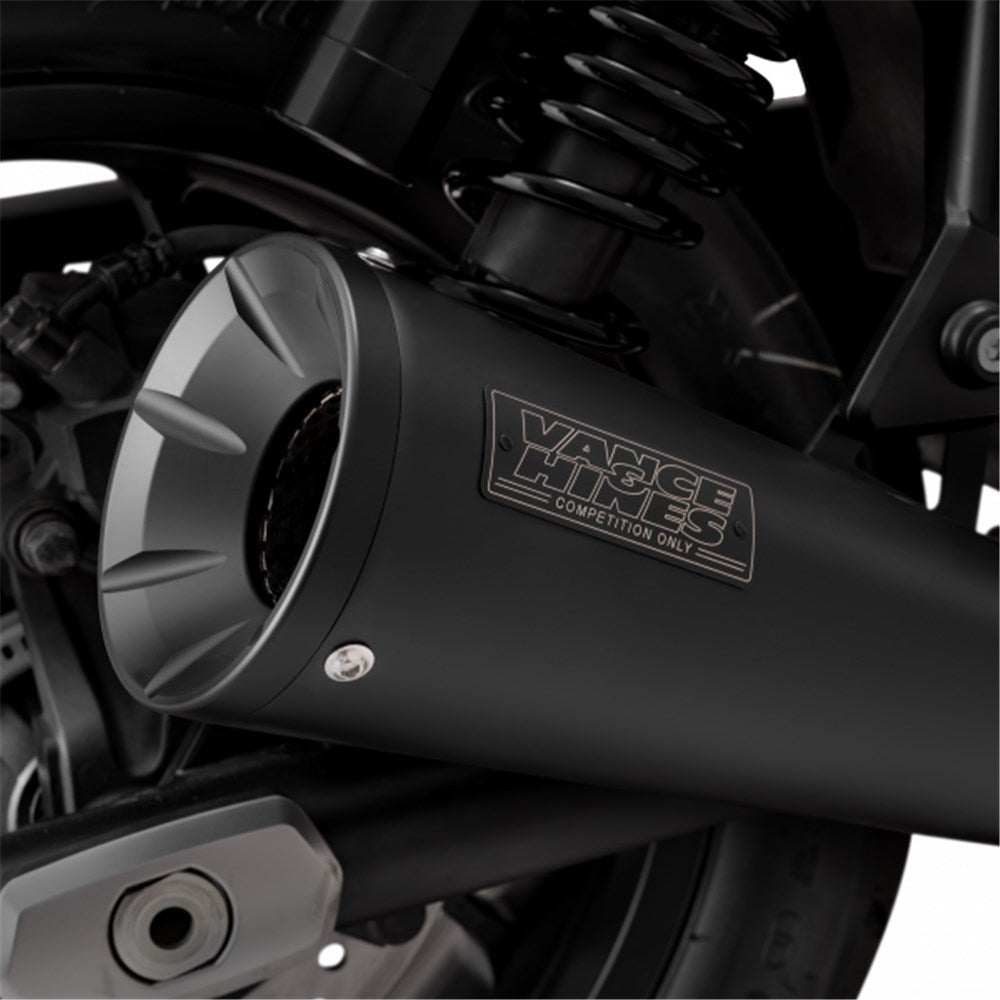 V & H UPSWEEP SLIP-ON BLACK HONDA CMX1100 REBEL 21-22 [ONC01]