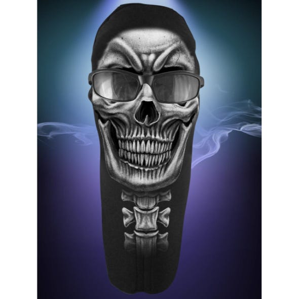WICKED WEAR WICKED WEAR SPINE SKULL FULL FACE MASK