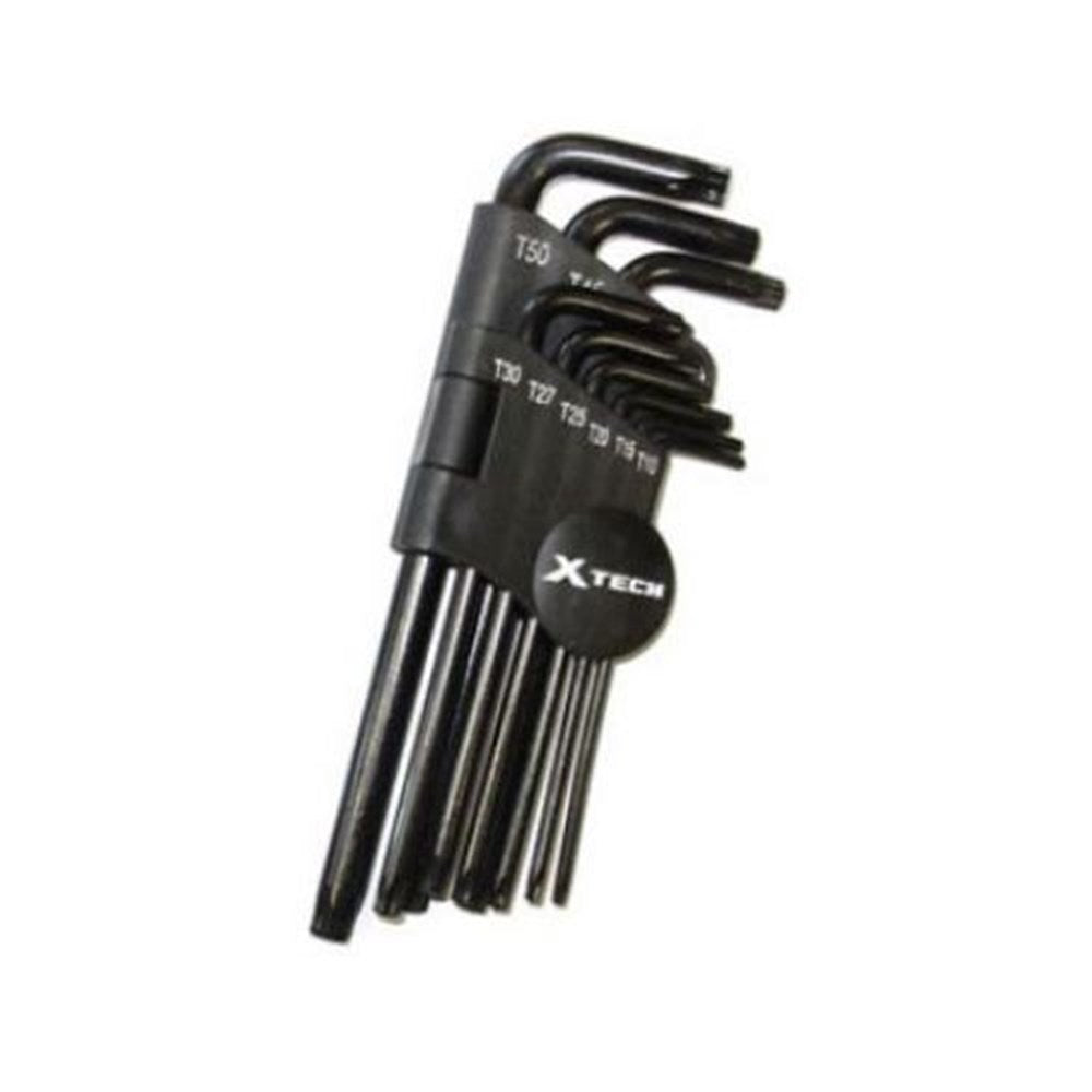 X TECH ALLEN KEY SET 9PCS CR-V METRIC BALL END
