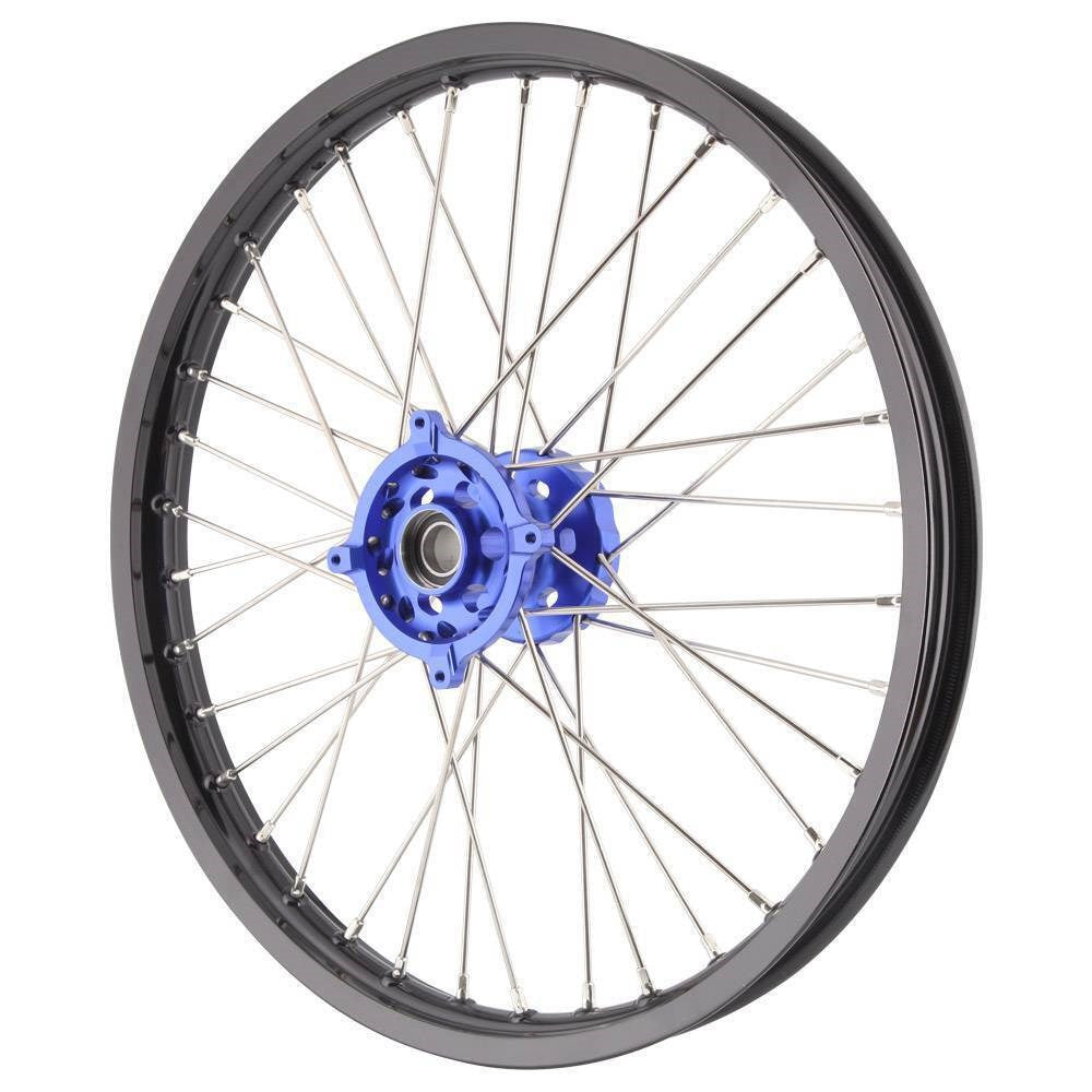XTECH KAW KX85 01-23 1.40x17 FRONT BLK RIM/BLU HUB/SLV SPK
