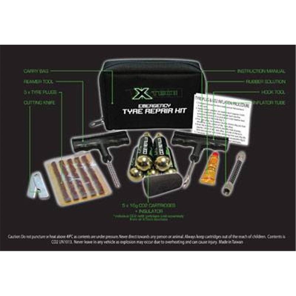 X-TECH EMERGENCY TYRE REPAIR KIT (CANNOT AIR FRGHT THIS ITEM) (UN1013/2.2)