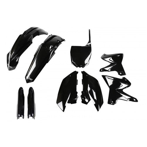 UFO YAMAHA FULL PLASTICS KIT RESTYLE YZ125/250 03-14 BLK (WAS YAKIT312E001)