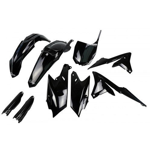 /UFO YZF 250 14-18/450 14-17 FULL PLASTICS KIT (BLK) (WAS YAKIT318E001)