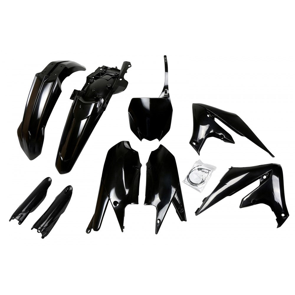 UFO YAMAHA FULL PLASTICS KIT YZ250F 19-23/YZ450F 18-22 BLK (WAS YAKIT321E001)