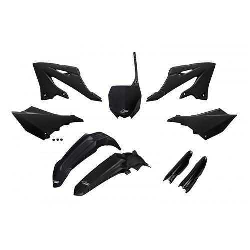 UFO YAMAHA FULL PLASTICS KIT YZ125/250 22-25 BLK (WAS YAKIT324E001)
