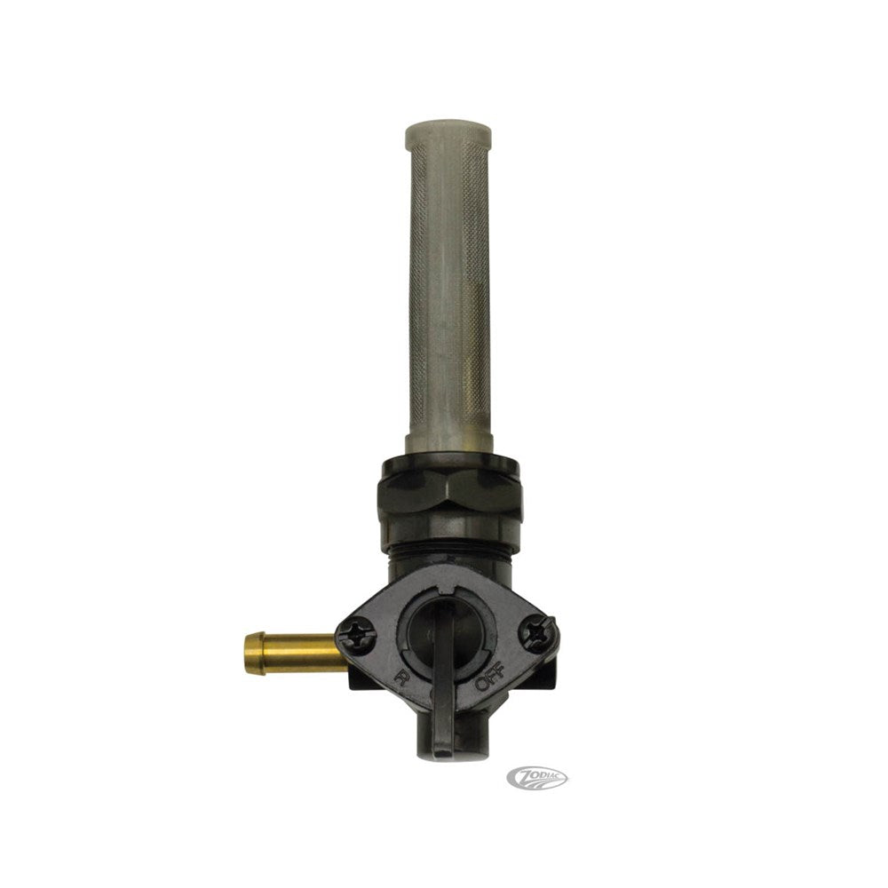 ZODIAC FUEL TAP BLK CHR L/H 90 DEGREE