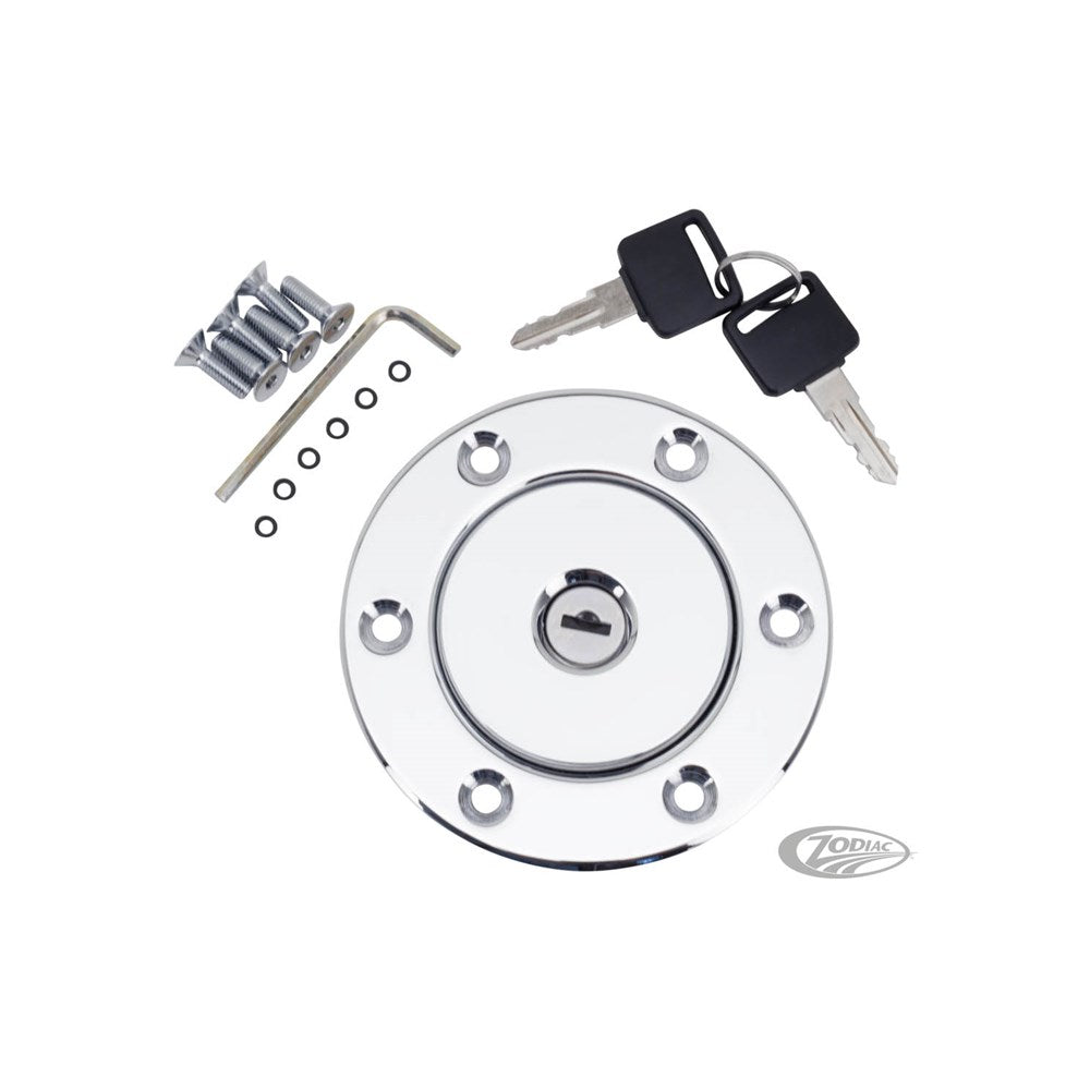 ZODIAC AERO GASCAP VENTED MINI CHROME 95MM